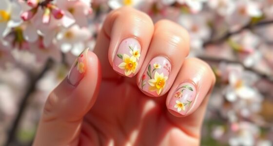 spring floral nail designs