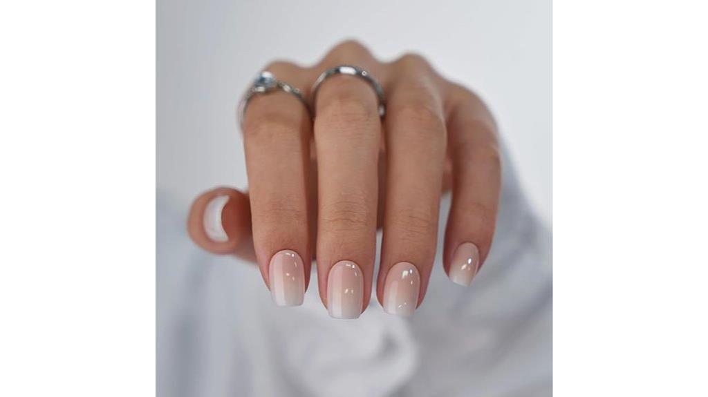square ombre press on nails