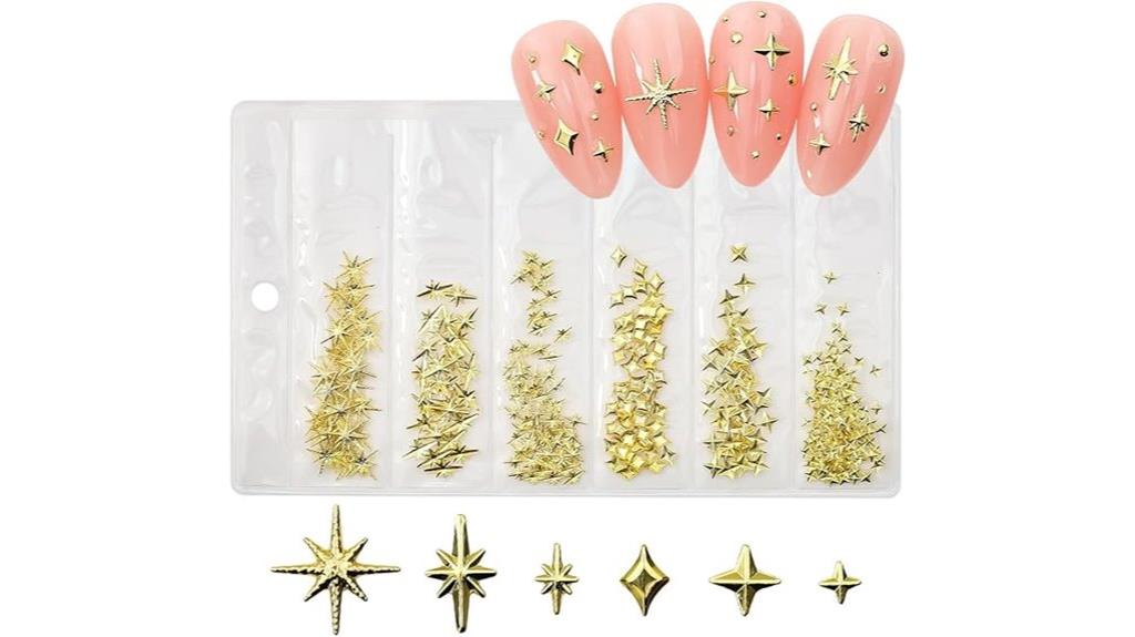 star nail art rhinestones