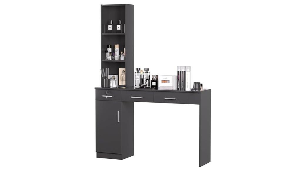stylish barber station setup