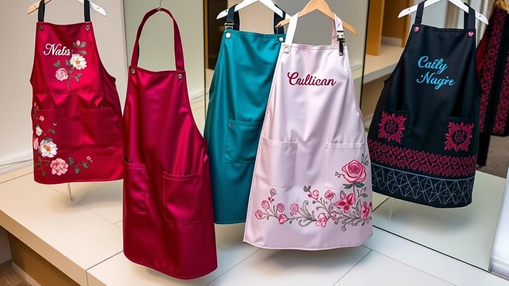 stylish personalized salon aprons