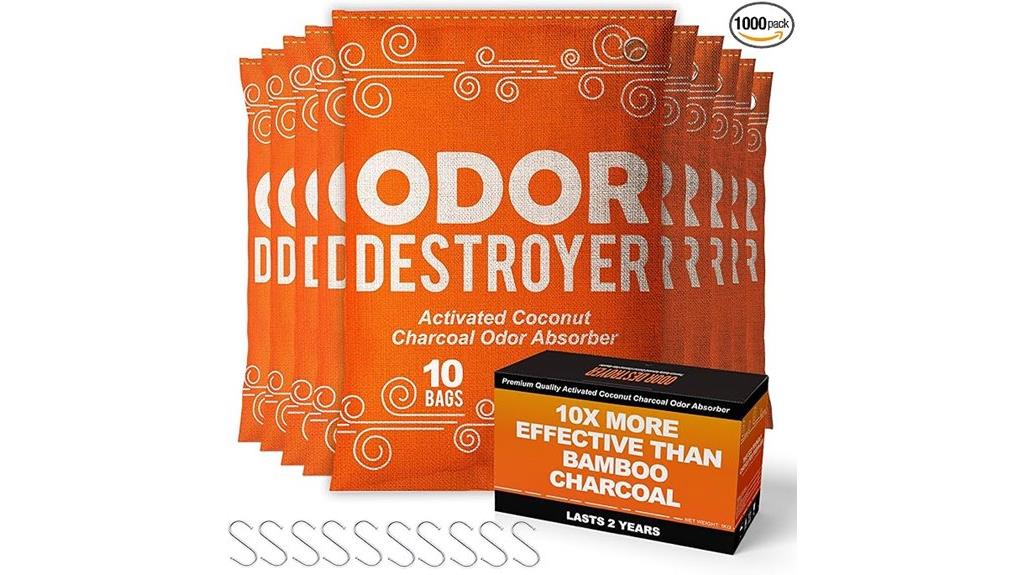 ten pack charcoal odor absorbers