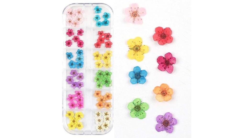 three dimensional floral nail decals