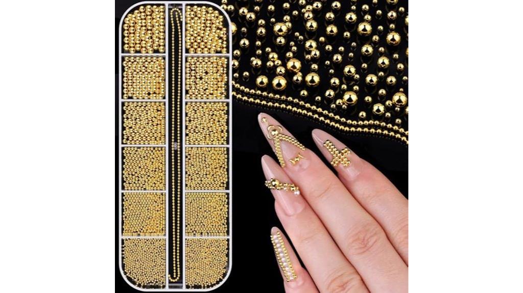tiny nail art beads