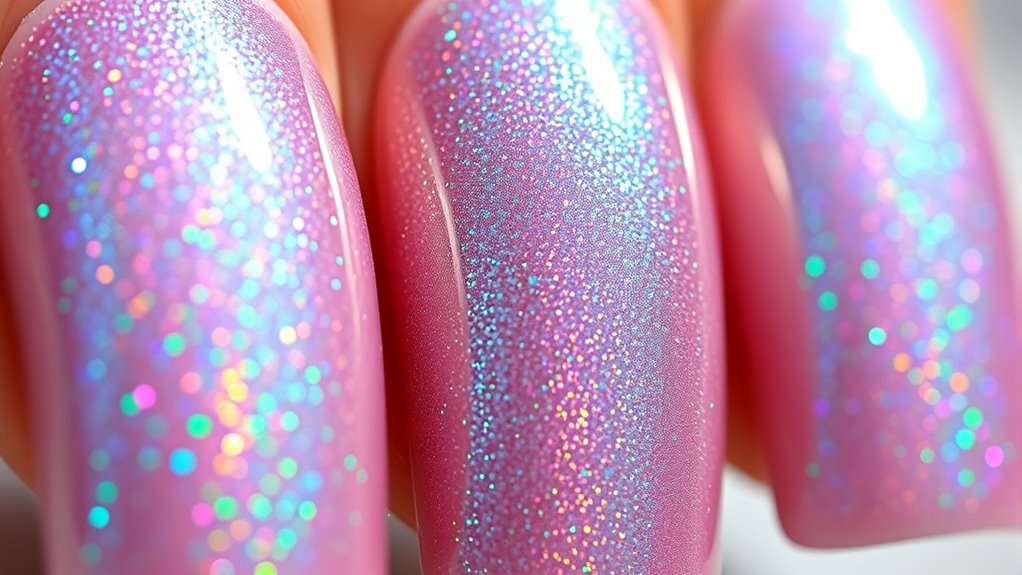 top holographic nail coats
