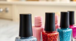 top peel off glitter coats