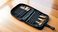 top zippered brush organizer