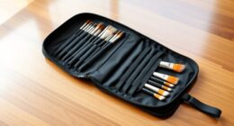 top zippered brush organizer