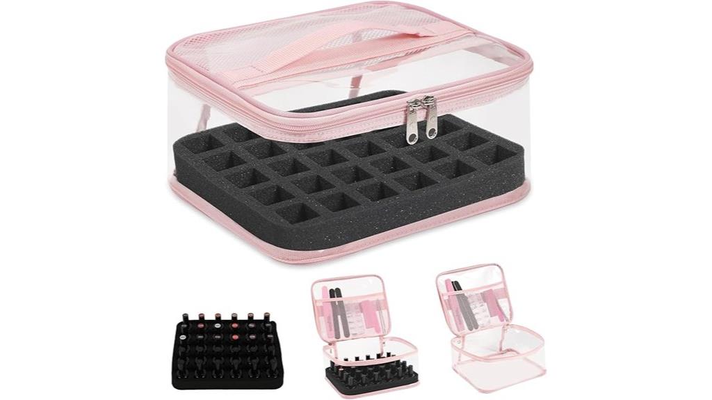 transparent nail polish holder
