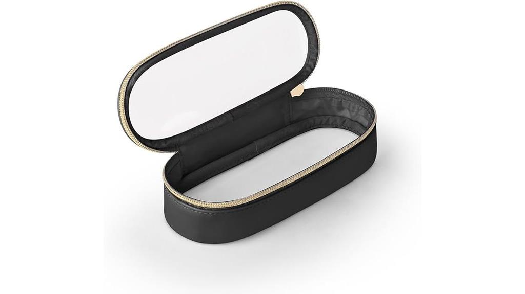 travel leather makeup organizer