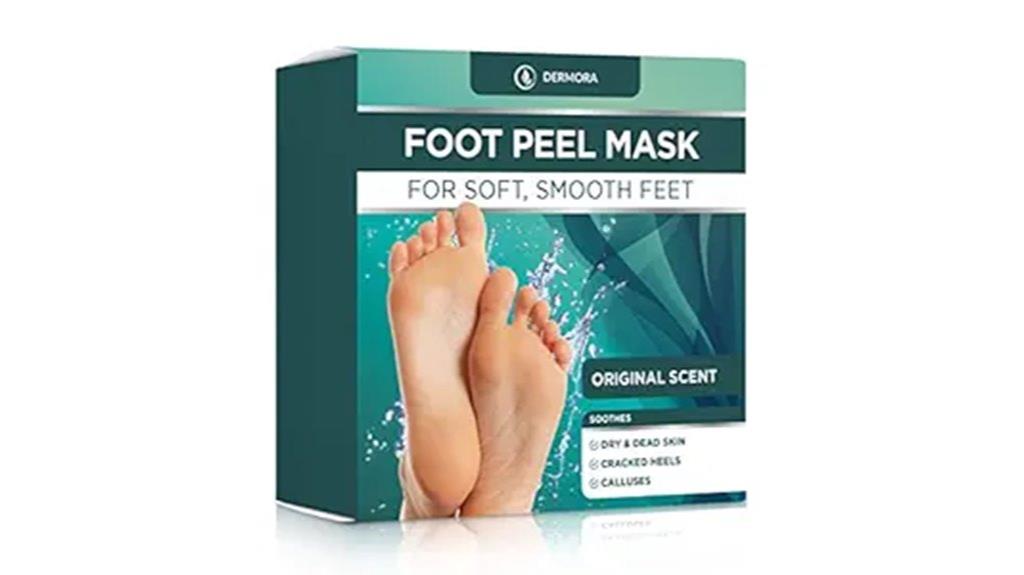 two pack exfoliating foot masks