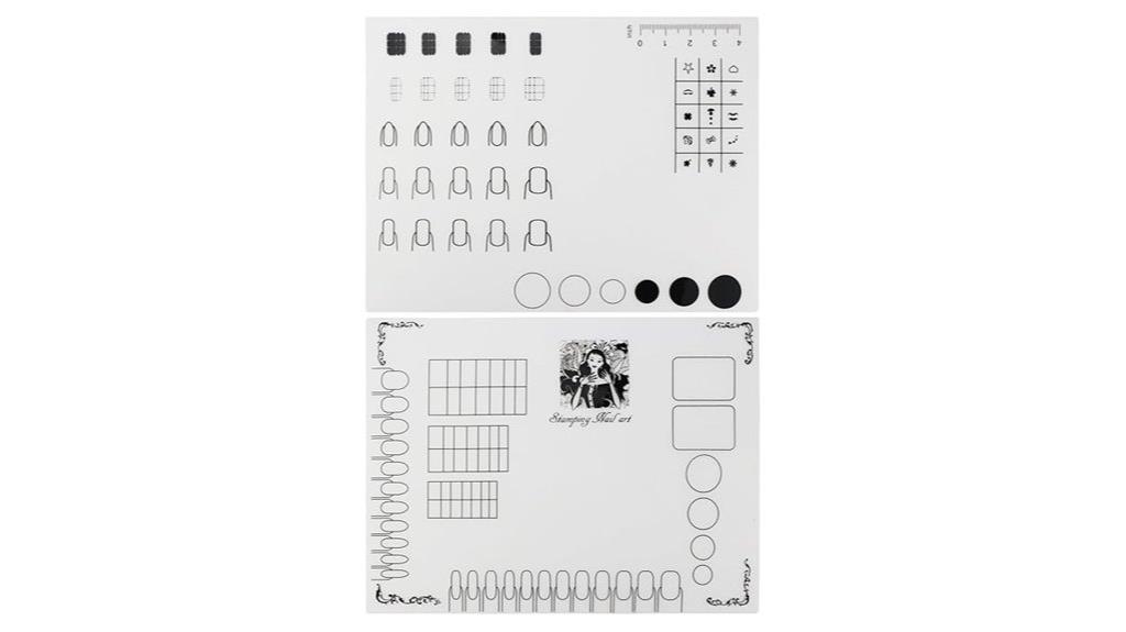 two piece acrylic nail mats