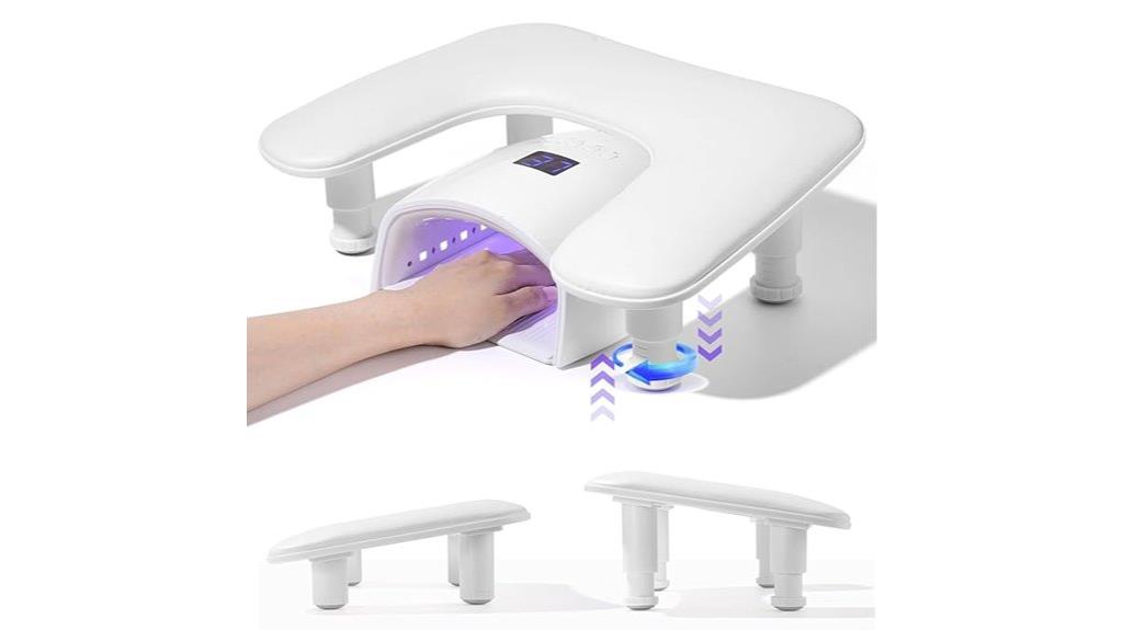 u shaped nail arm rest