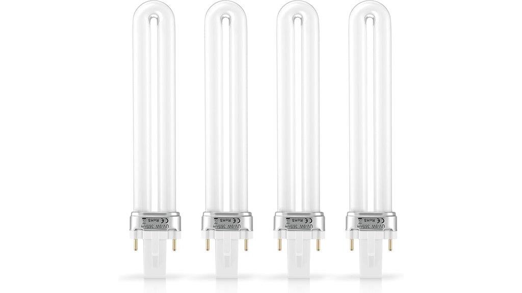 u shaped uv nail bulbs