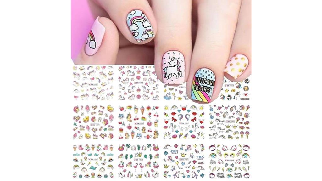 unicorn nail decal sheets