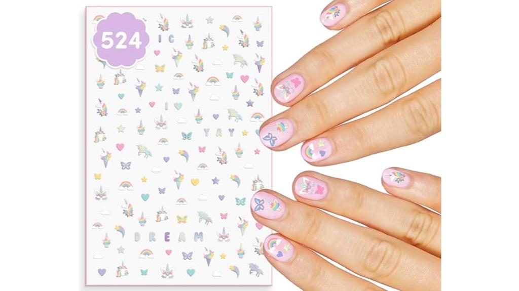 unicorn nail sticker decals