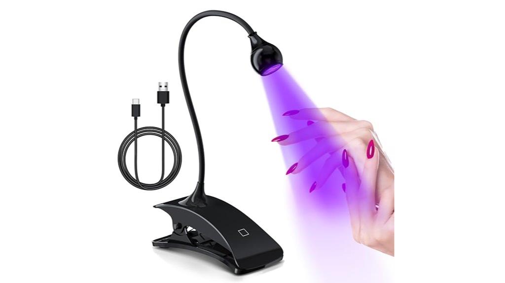 uv nail lamp with gooseneck
