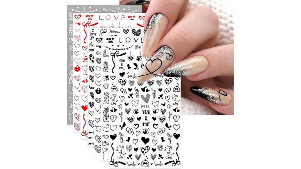 valentine s nail art stickers