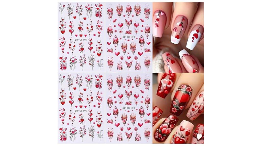 valentine s nail sticker sheets