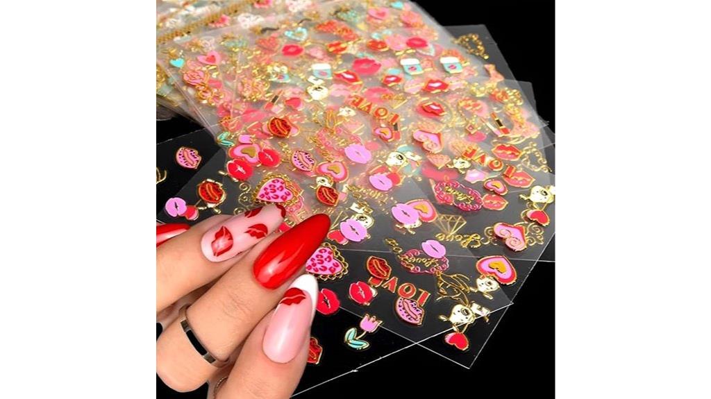 valentine s nail sticker sheets