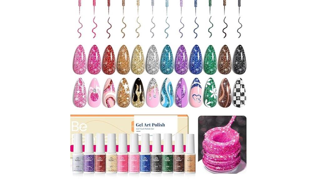 variety of nail gel liners