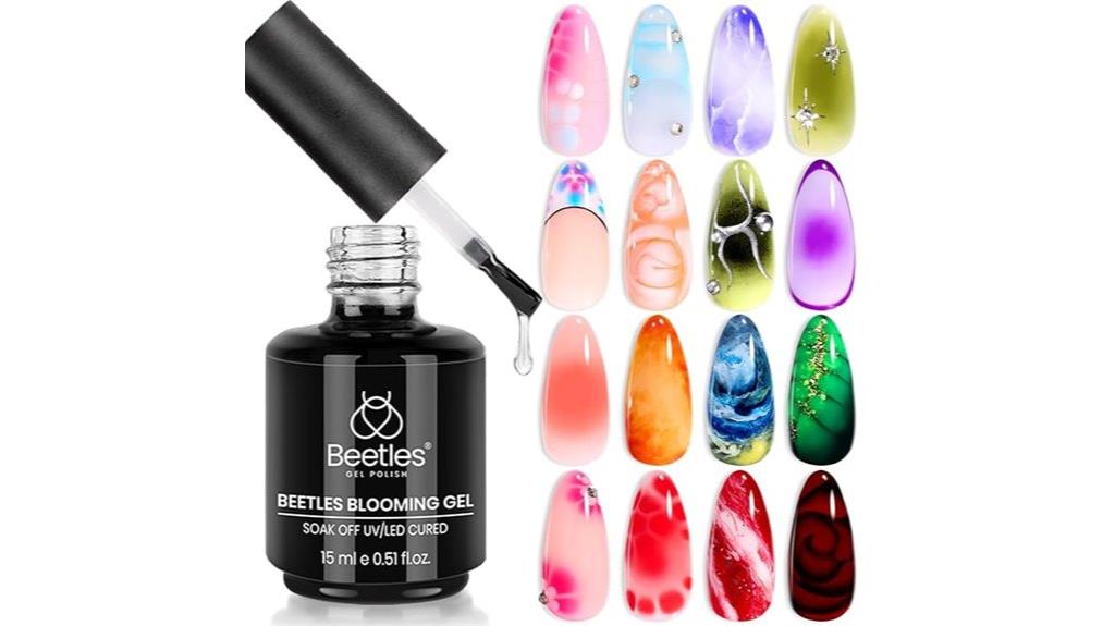 vibrant beetle gel polish