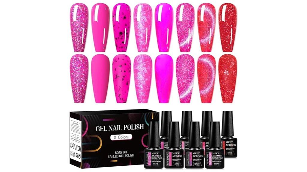 vibrant hot pink set