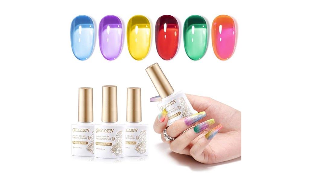 vivid neon jelly colors