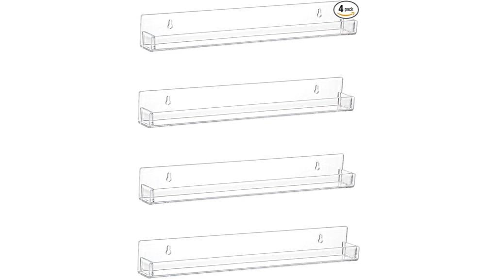 wall mounted nail polish rack
