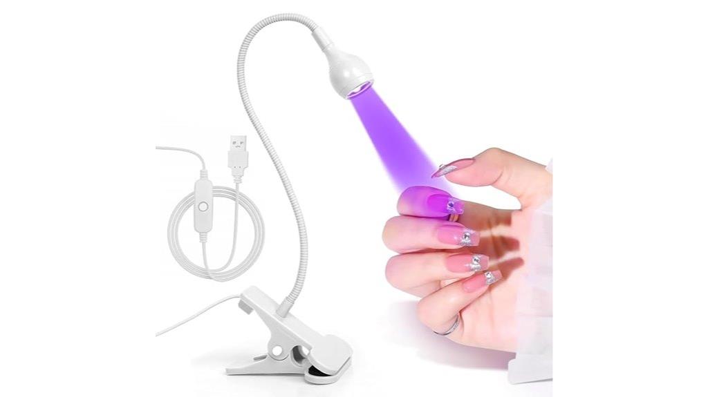 white metal uv nail lamp
