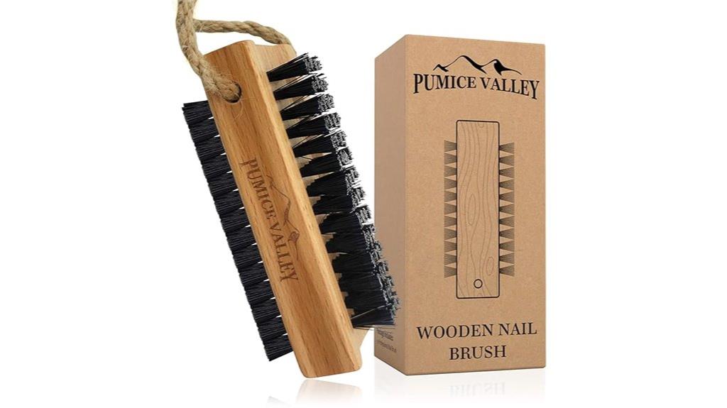 wooden handle nylon bristles
