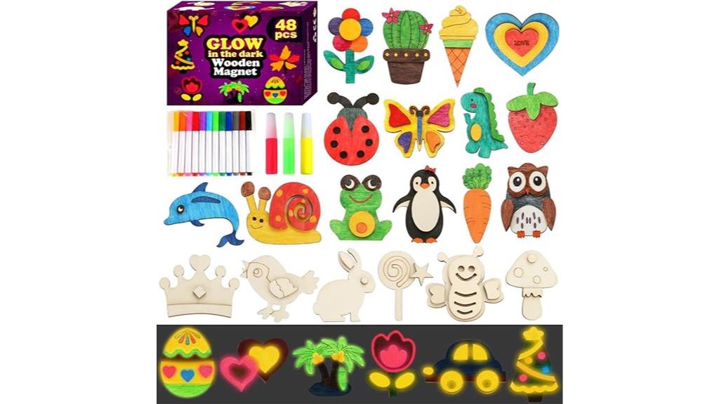 wooden magnet craft kit