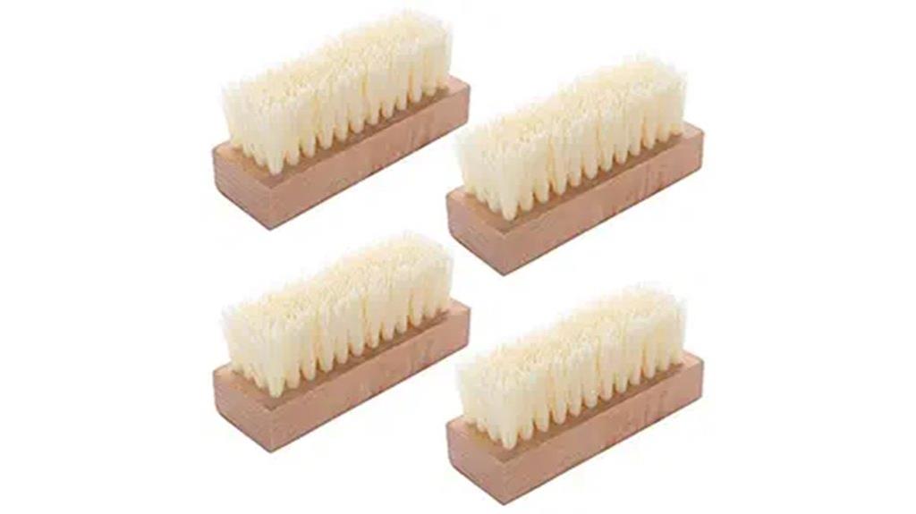 wooden nail brush set