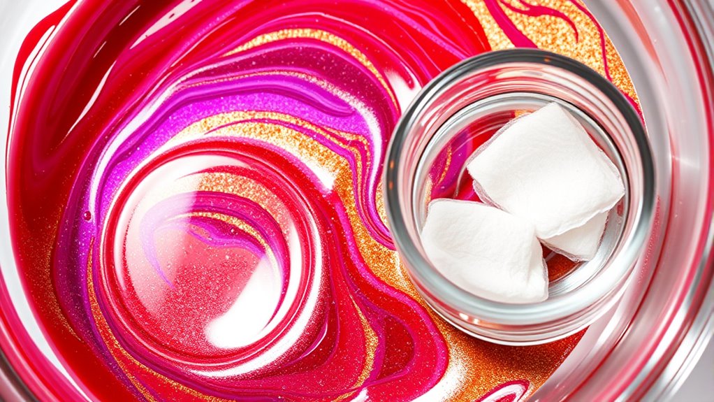 acetone dissolves nail polish