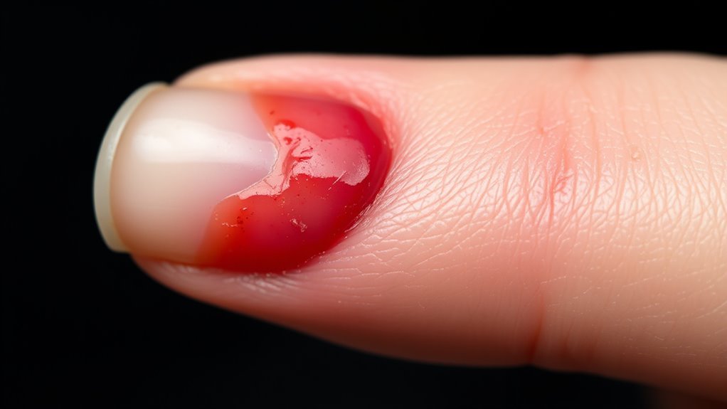 apply antibiotics promptly when infected