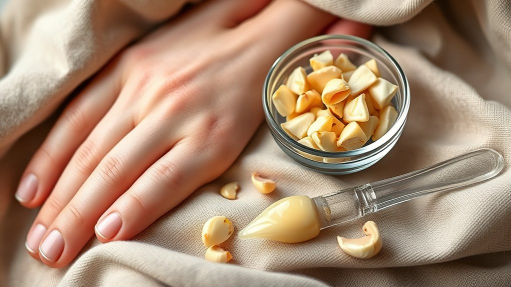 apply garlic nail treatment regularly