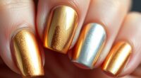apply metallic foil nail art