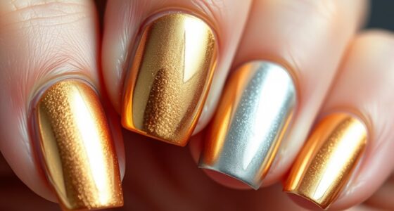 apply metallic foil nail art