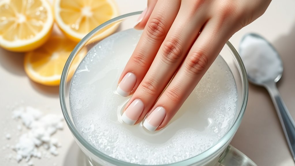baking soda nail whitening