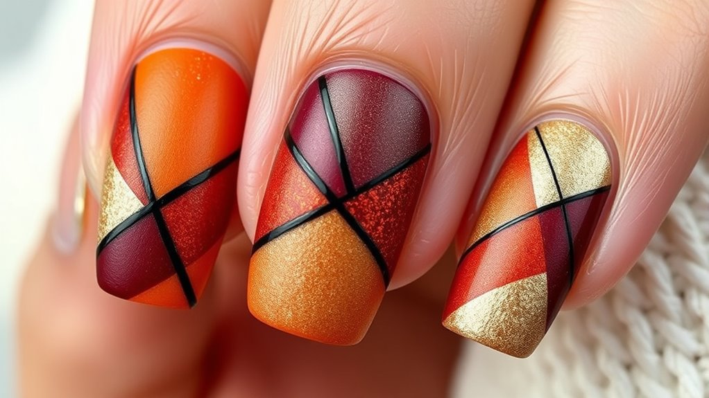 bold colorful abstract patterns