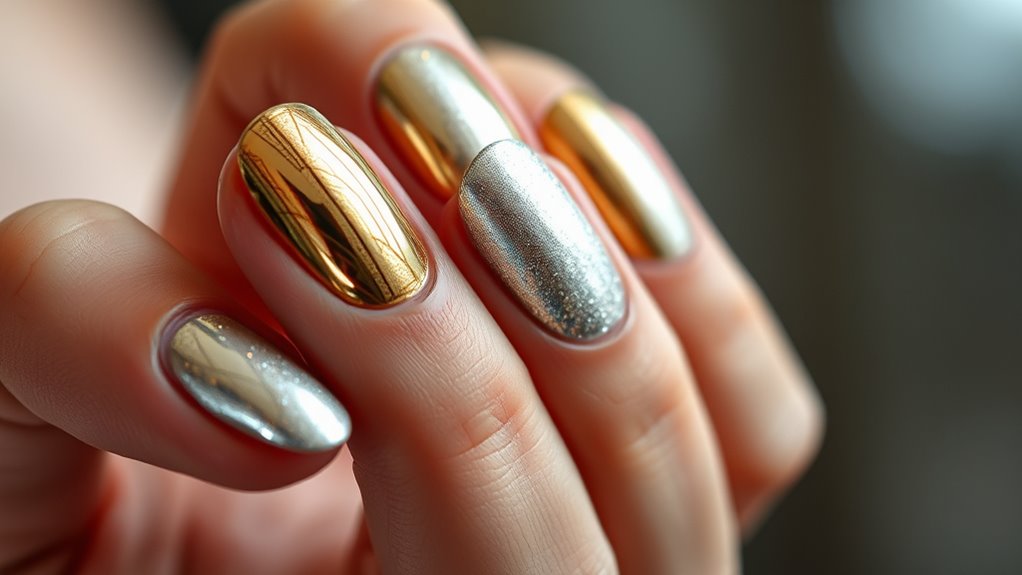 bold metallic mirror finishes