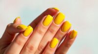 butter yellow nail style