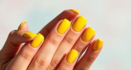 butter yellow nail style