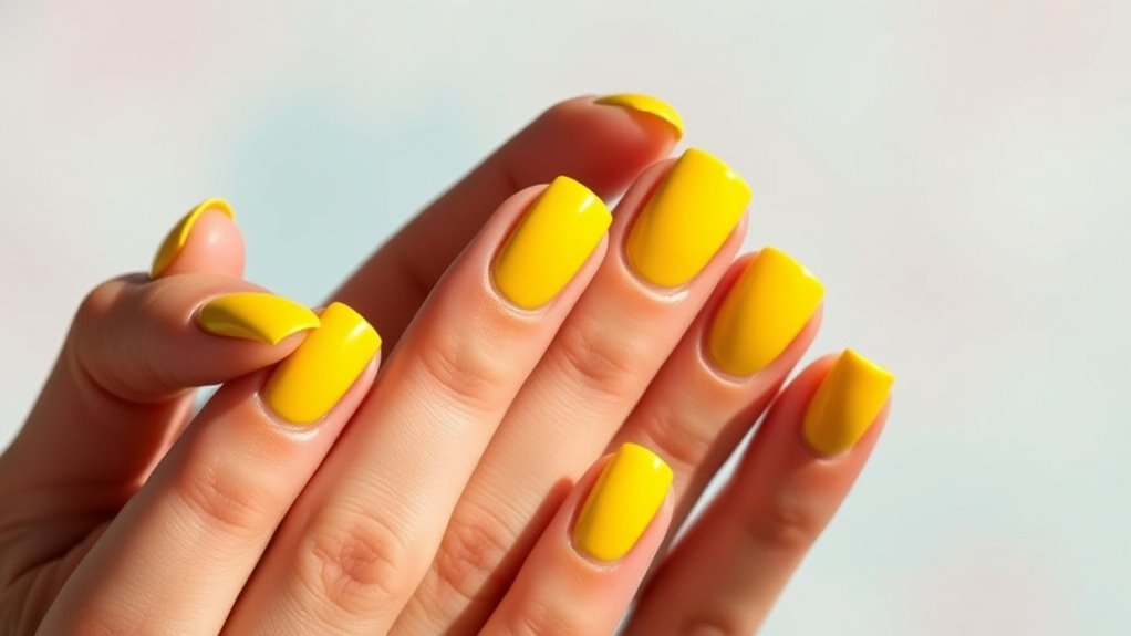 butter yellow nail style