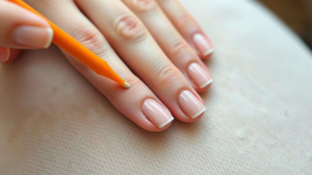 careful nail polish cleanup