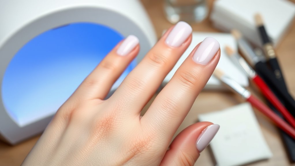 clean dehydrate prep nails