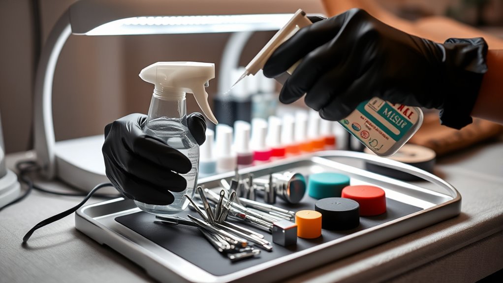 clean disinfect sterilize tools