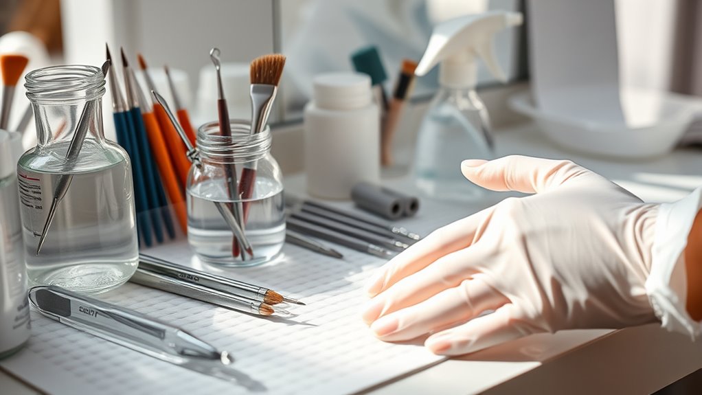 clean disinfect store properly