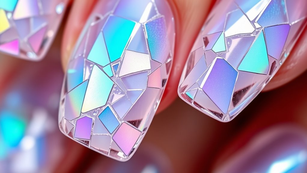 colorful layered metallic bold