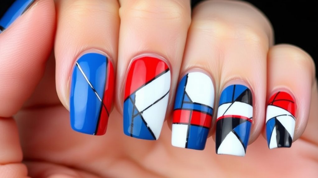 create abstract nail designs